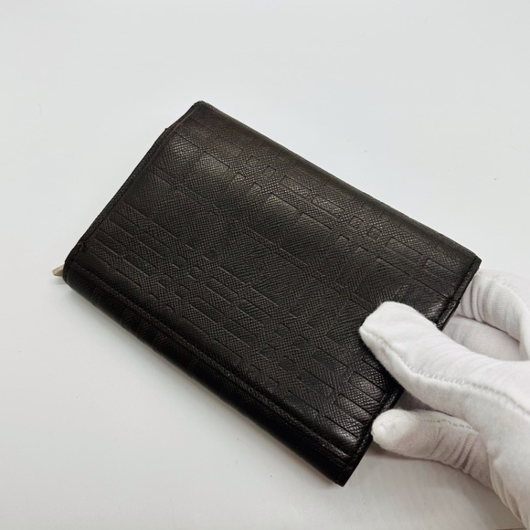 Burberry Check Brown Leather Women's Wallet Authentic - Picture 10 of 10